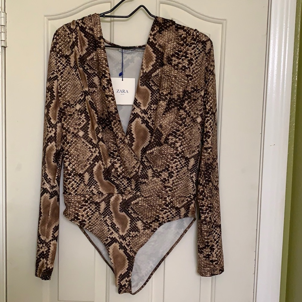 Zara snake print body suit